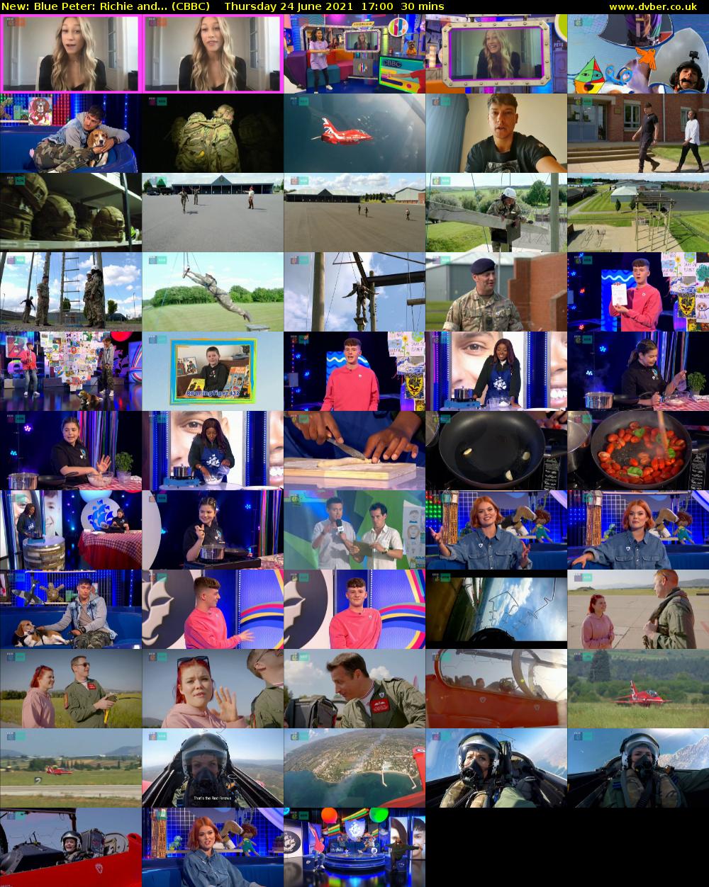 Blue Peter: Richie and... (CBBC) Thursday 24 June 2021 17:00 - 17:30