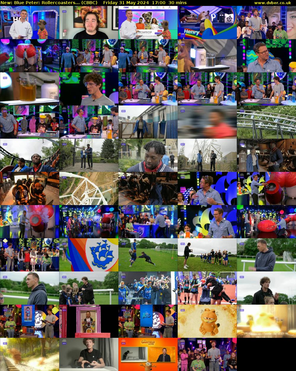 Blue Peter: Rollercoasters... (CBBC) Friday 31 May 2024 17:00 - 17:30