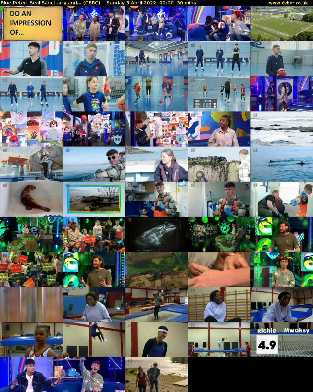 Blue Peter: Seal Sanctuary and... (CBBC) Sunday 3 April 2022 09:00 - 09:30