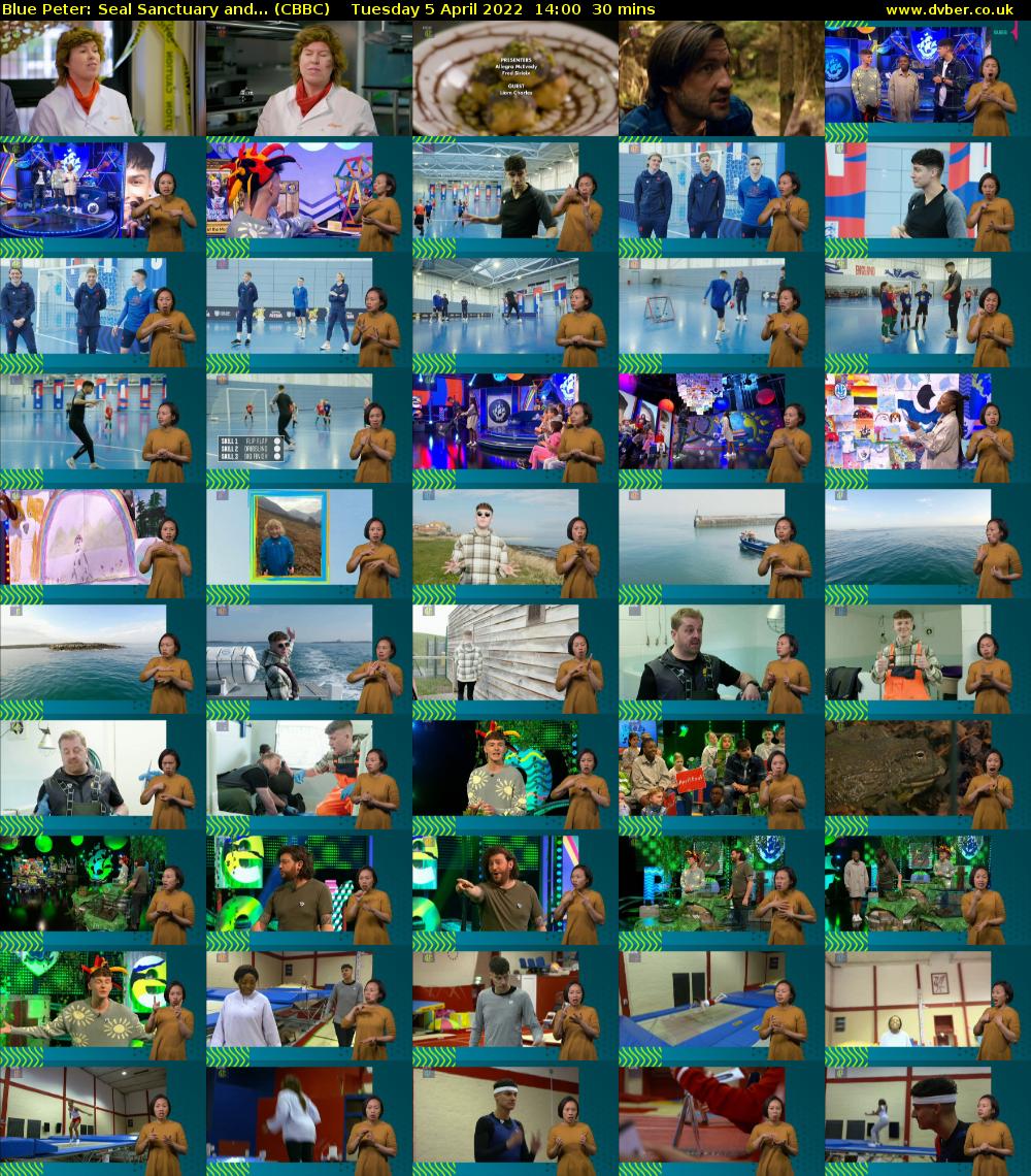 Blue Peter: Seal Sanctuary and... (CBBC) Tuesday 5 April 2022 14:00 - 14:30