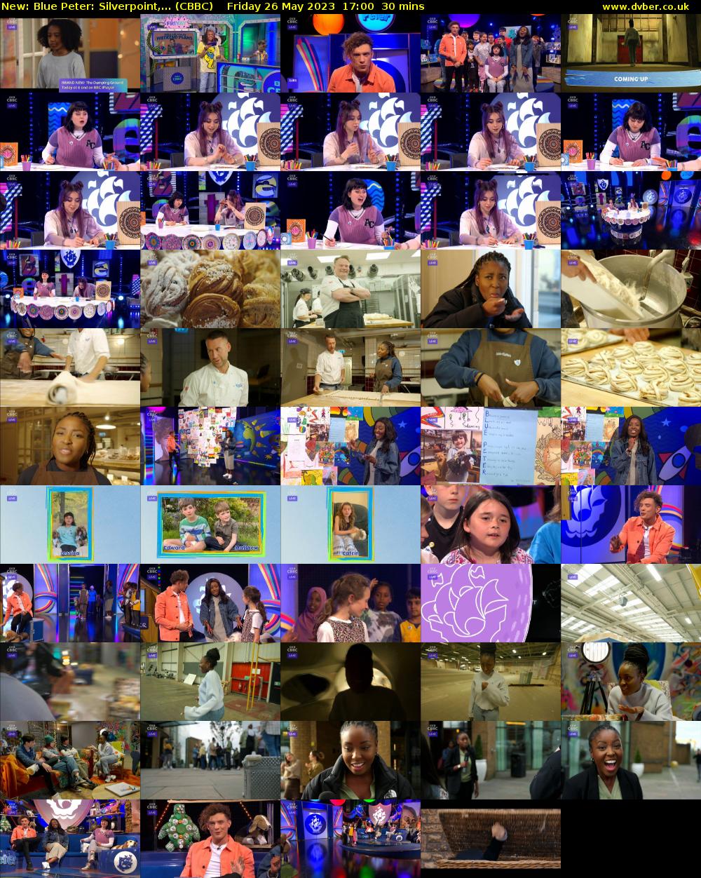 Blue Peter: Silverpoint,... (CBBC) Friday 26 May 2023 17:00 - 17:30