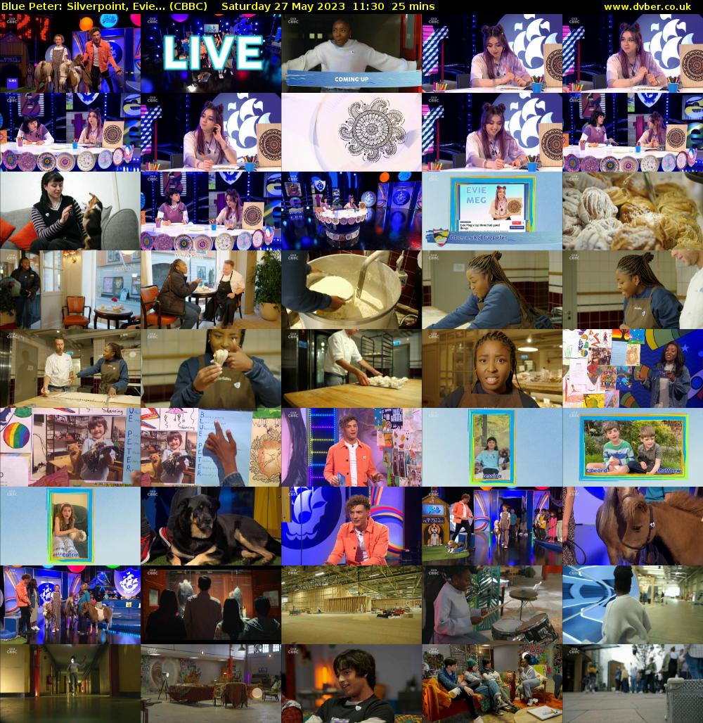 Blue Peter: Silverpoint, Evie... (CBBC) Saturday 27 May 2023 11:30 - 11:55