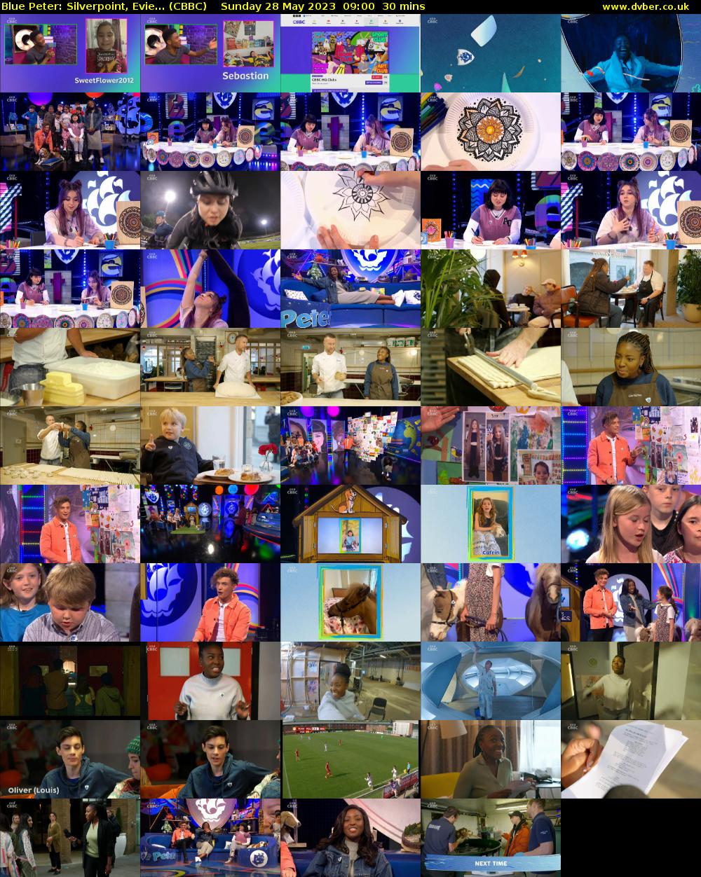 Blue Peter: Silverpoint, Evie... (CBBC) Sunday 28 May 2023 09:00 - 09:30