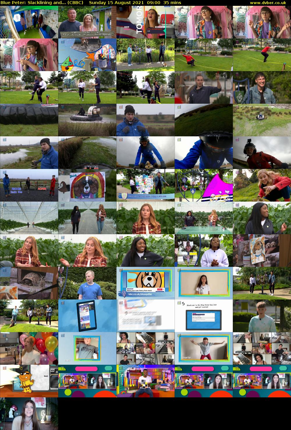 Blue Peter: Slacklining and... (CBBC) Sunday 15 August 2021 09:00 - 09:35
