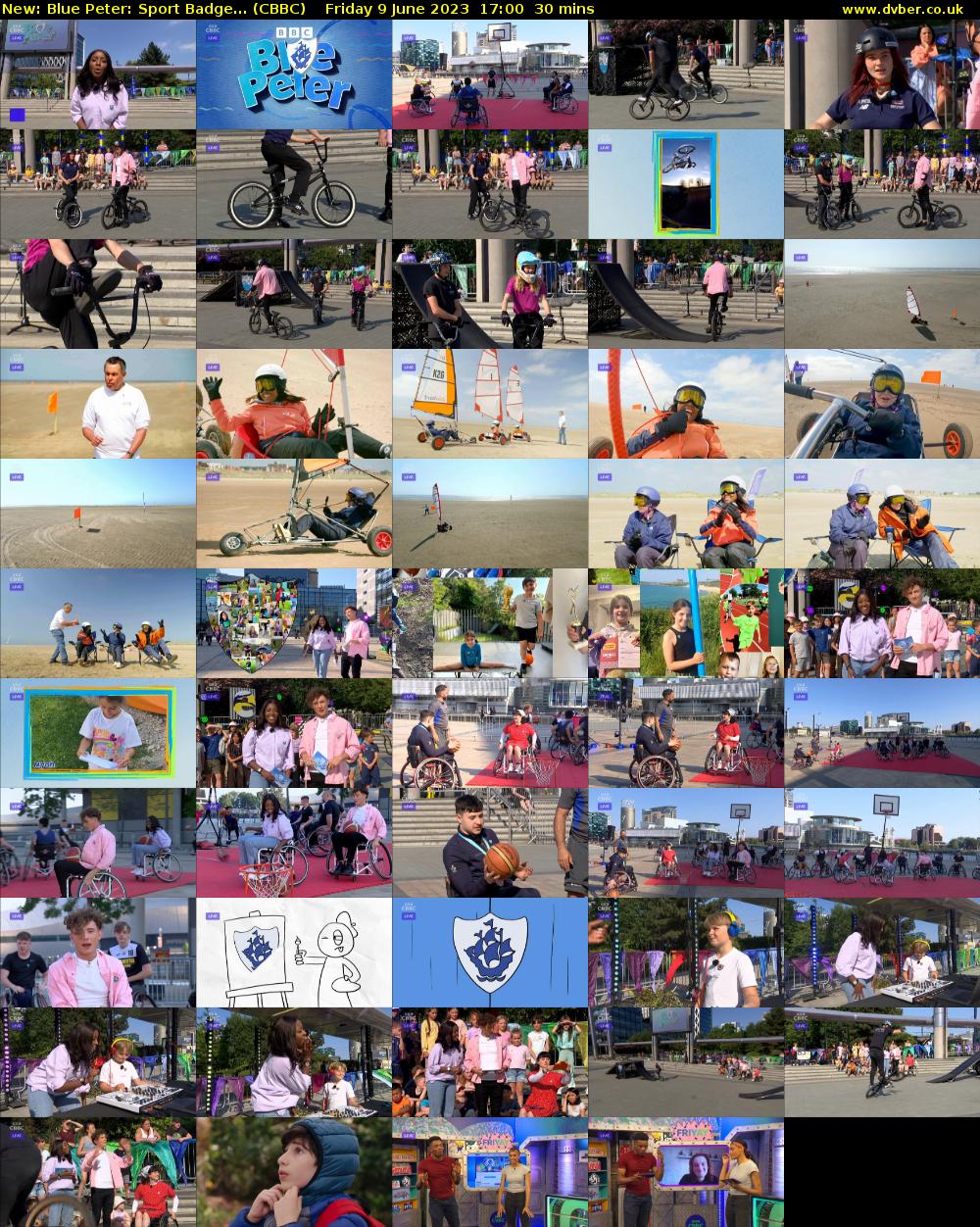 Blue Peter: Sport Badge... (CBBC) Friday 9 June 2023 17:00 - 17:30