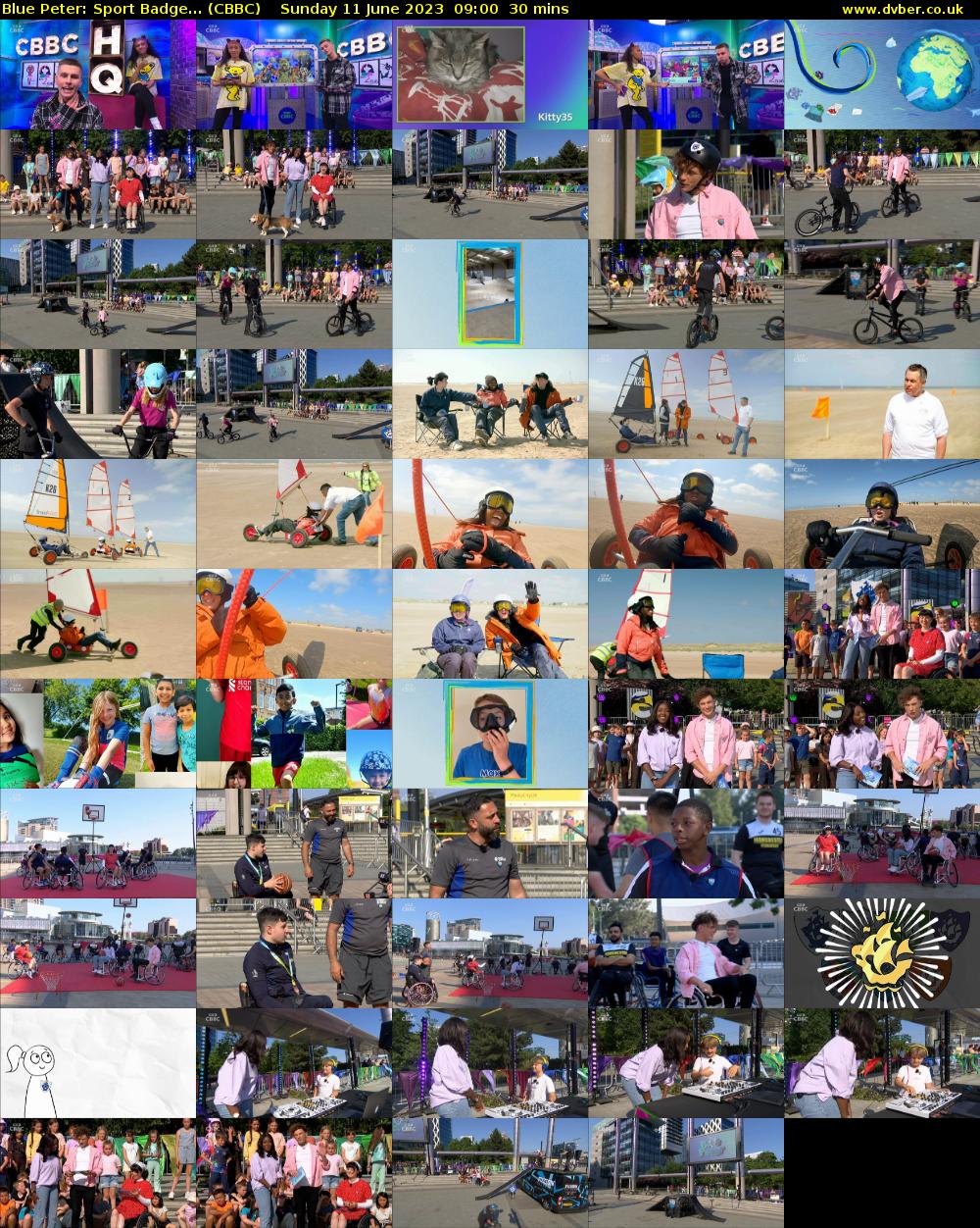 Blue Peter: Sport Badge... (CBBC) Sunday 11 June 2023 09:00 - 09:30
