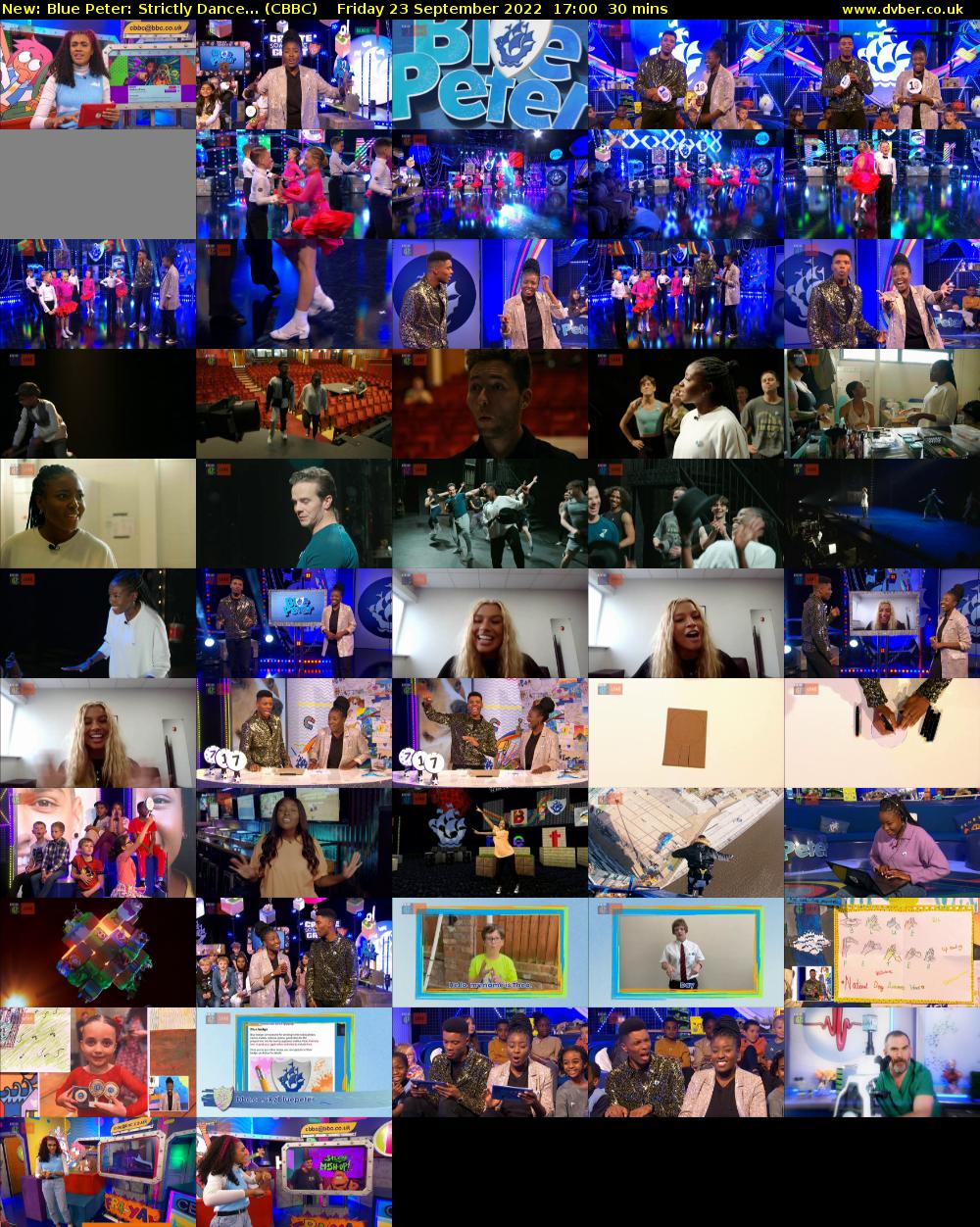Blue Peter: Strictly Dance... (CBBC) Friday 23 September 2022 17:00 - 17:30