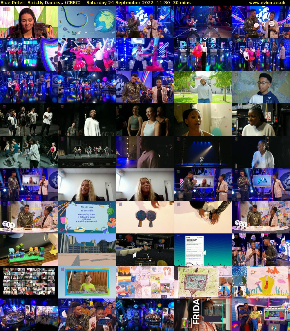 Blue Peter: Strictly Dance... (CBBC) Saturday 24 September 2022 11:30 - 12:00