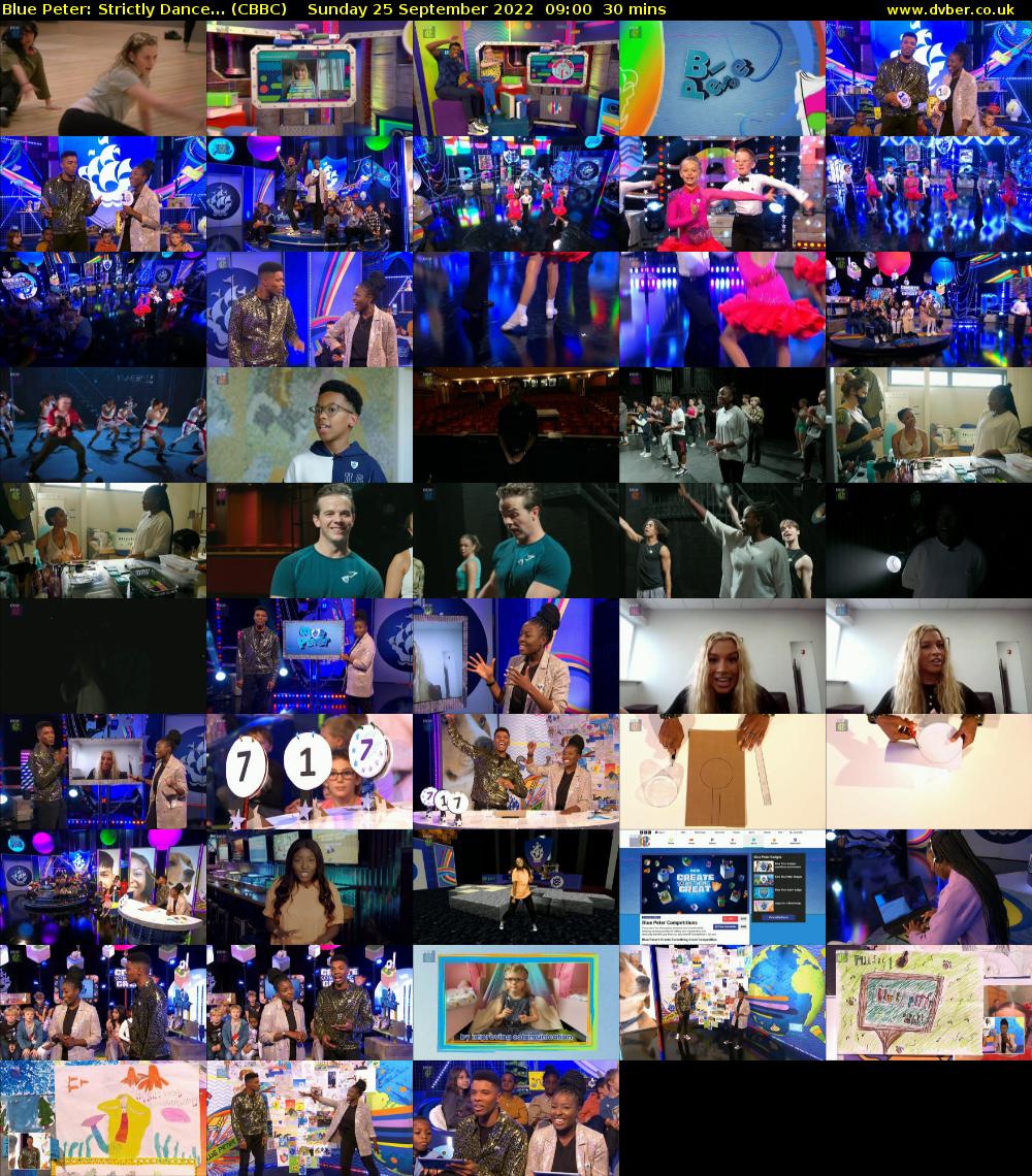 Blue Peter: Strictly Dance... (CBBC) Sunday 25 September 2022 09:00 - 09:30