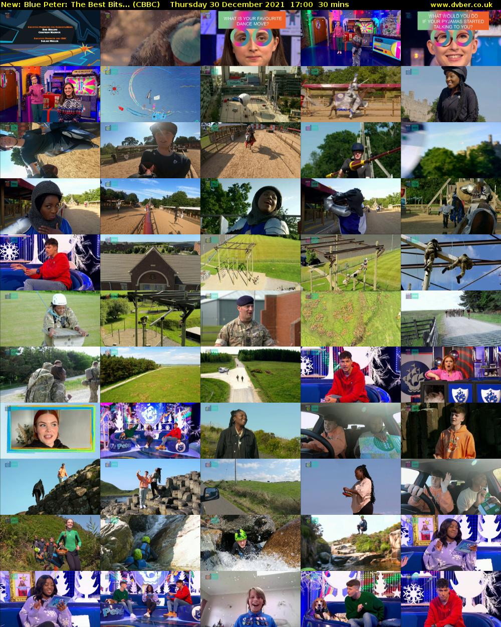 Blue Peter: The Best Bits... (CBBC) Thursday 30 December 2021 17:00 - 17:30