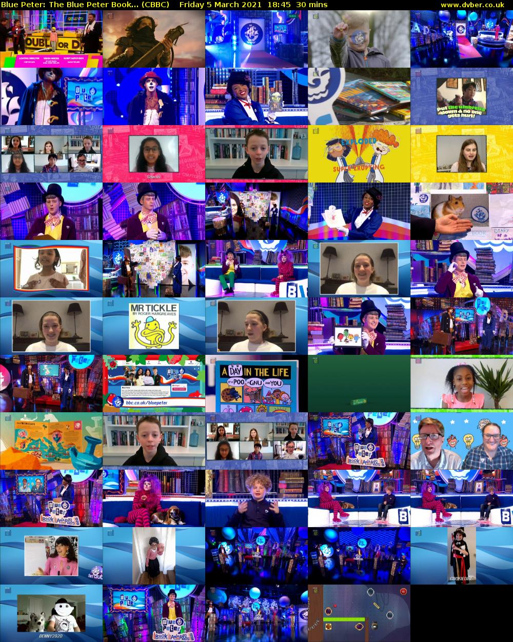 Blue Peter: The Blue Peter Book... (CBBC) Friday 5 March 2021 18:45 - 19:15
