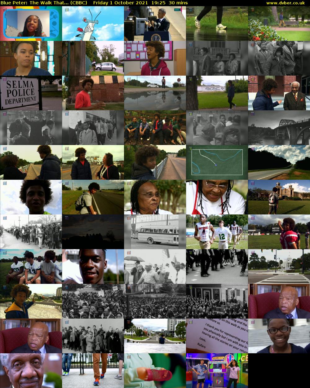 Blue Peter: The Walk That... (CBBC) Friday 1 October 2021 19:25 - 19:55