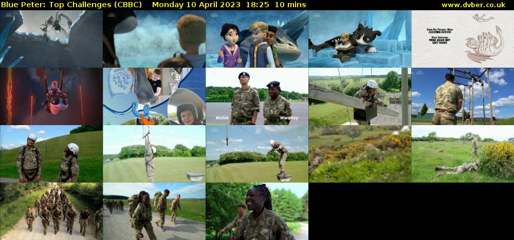Blue Peter: Top Challenges (CBBC) Monday 10 April 2023 18:25 - 18:35