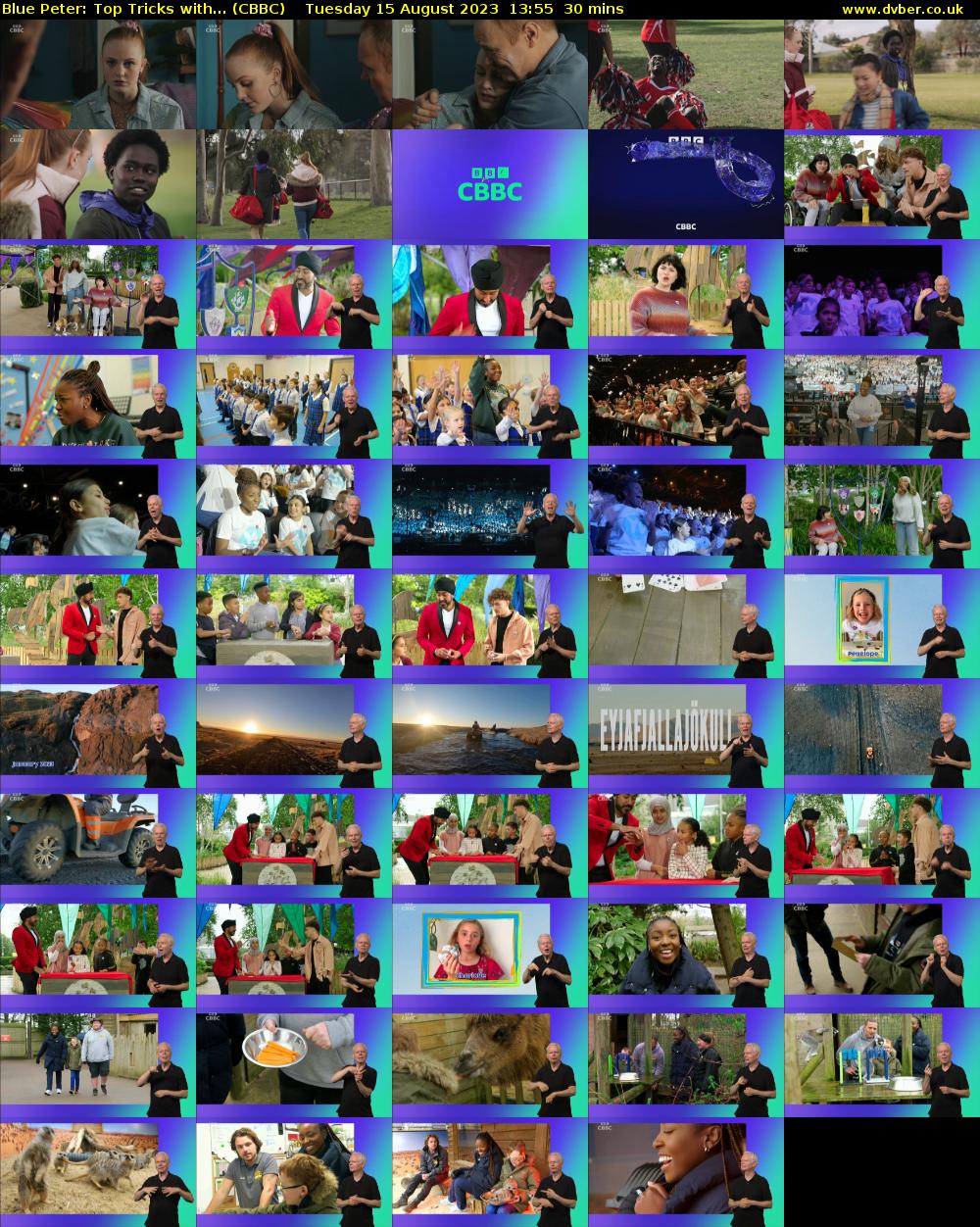 Blue Peter: Top Tricks with... (CBBC) Tuesday 15 August 2023 13:55 - 14:25