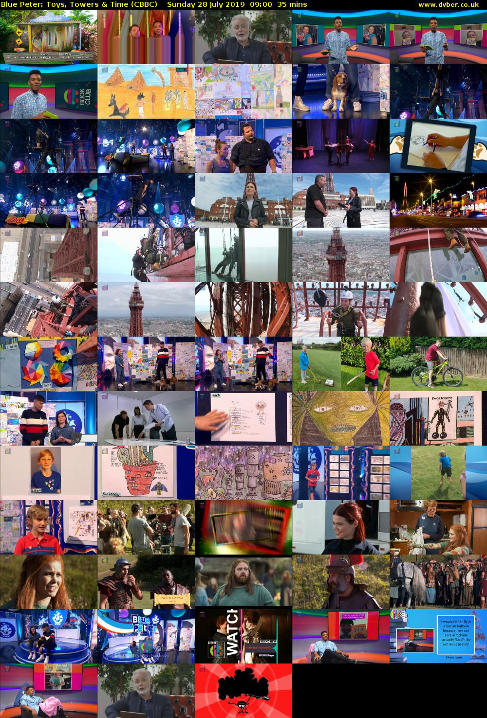 Blue Peter: Toys, Towers & Time (CBBC) Sunday 28 July 2019 09:00 - 09:35