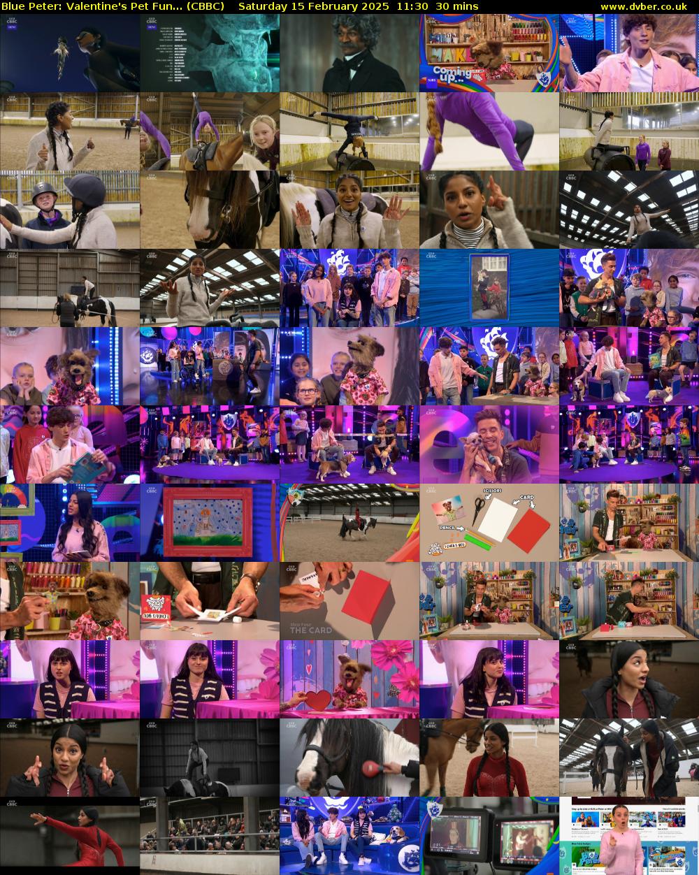 Blue Peter: Valentine's Pet Fun... (CBBC) Saturday 15 February 2025 11:30 - 12:00