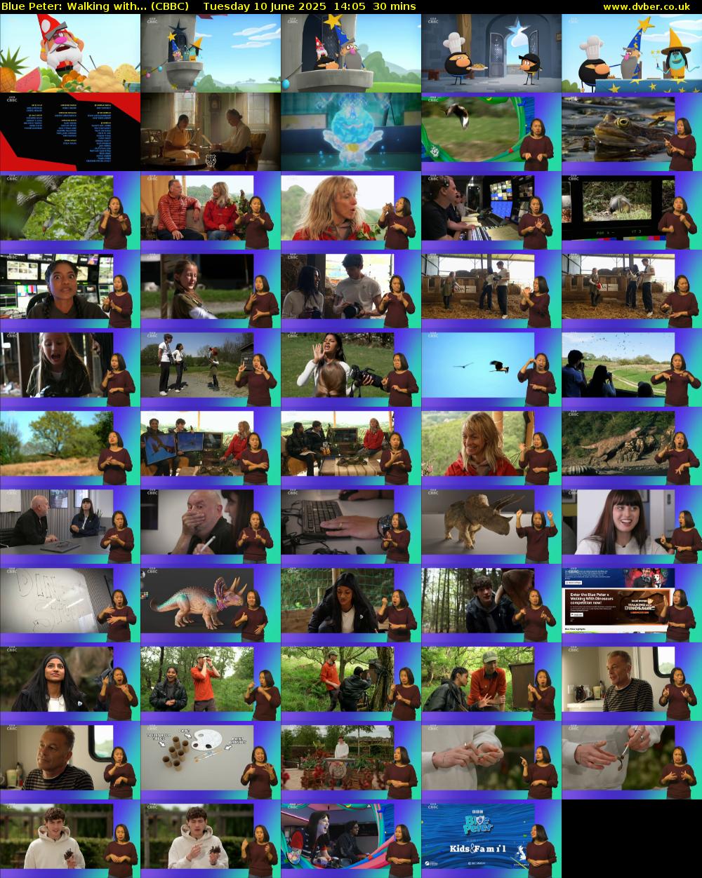 Blue Peter: Walking with... (CBBC) Tuesday 10 June 2025 14:05 - 14:35