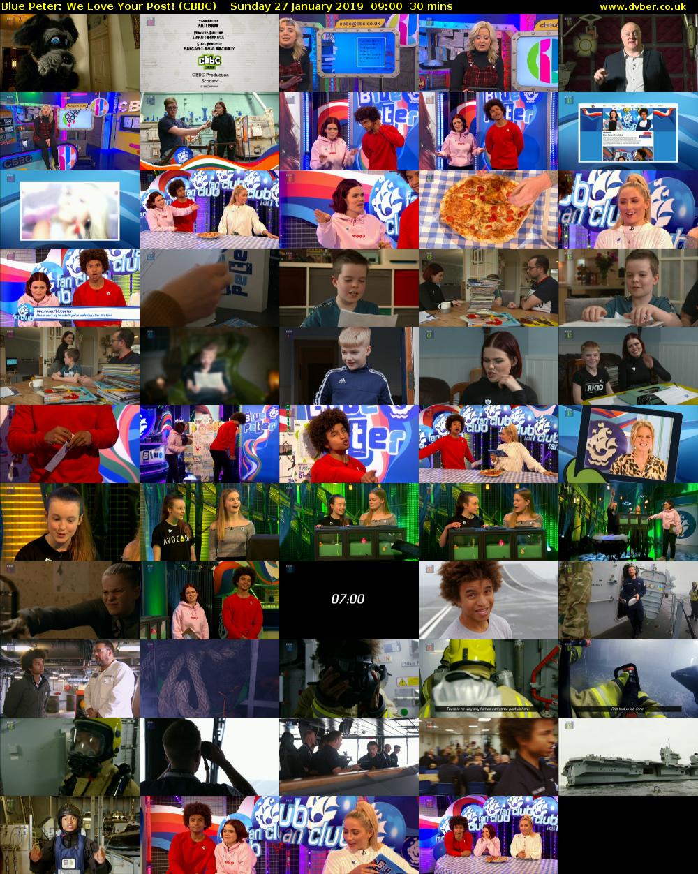 Blue Peter: We Love Your Post! (CBBC) Sunday 27 January 2019 09:00 - 09:30