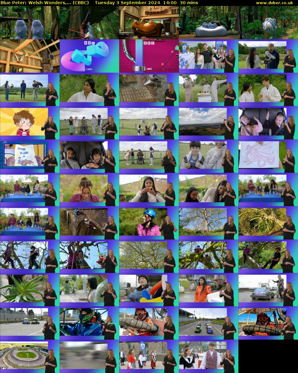 Blue Peter: Welsh Wonders,... (CBBC) Tuesday 3 September 2024 14:00 - 14:30