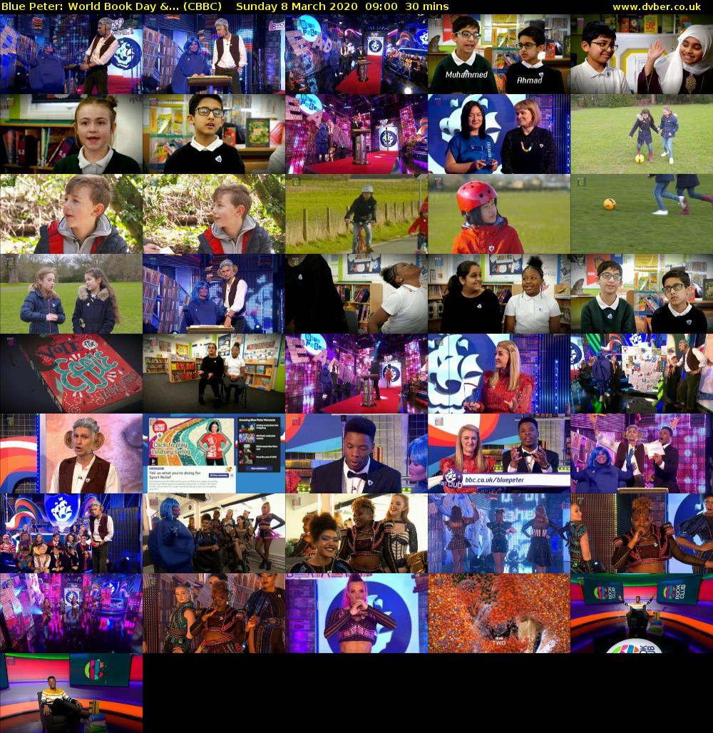 Blue Peter: World Book Day &... (CBBC) Sunday 8 March 2020 09:00 - 09:30