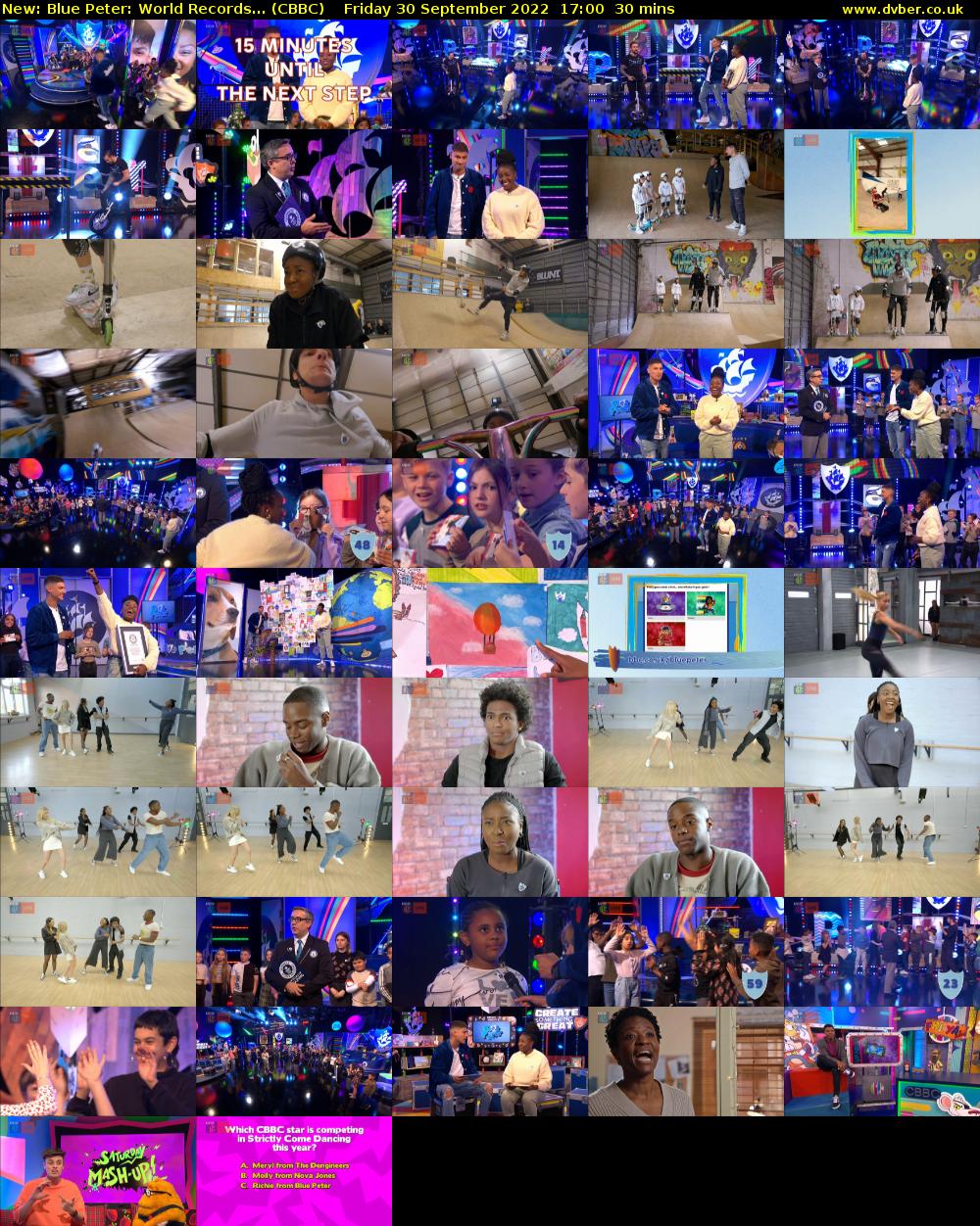 Blue Peter: World Records... (CBBC) Friday 30 September 2022 17:00 - 17:30