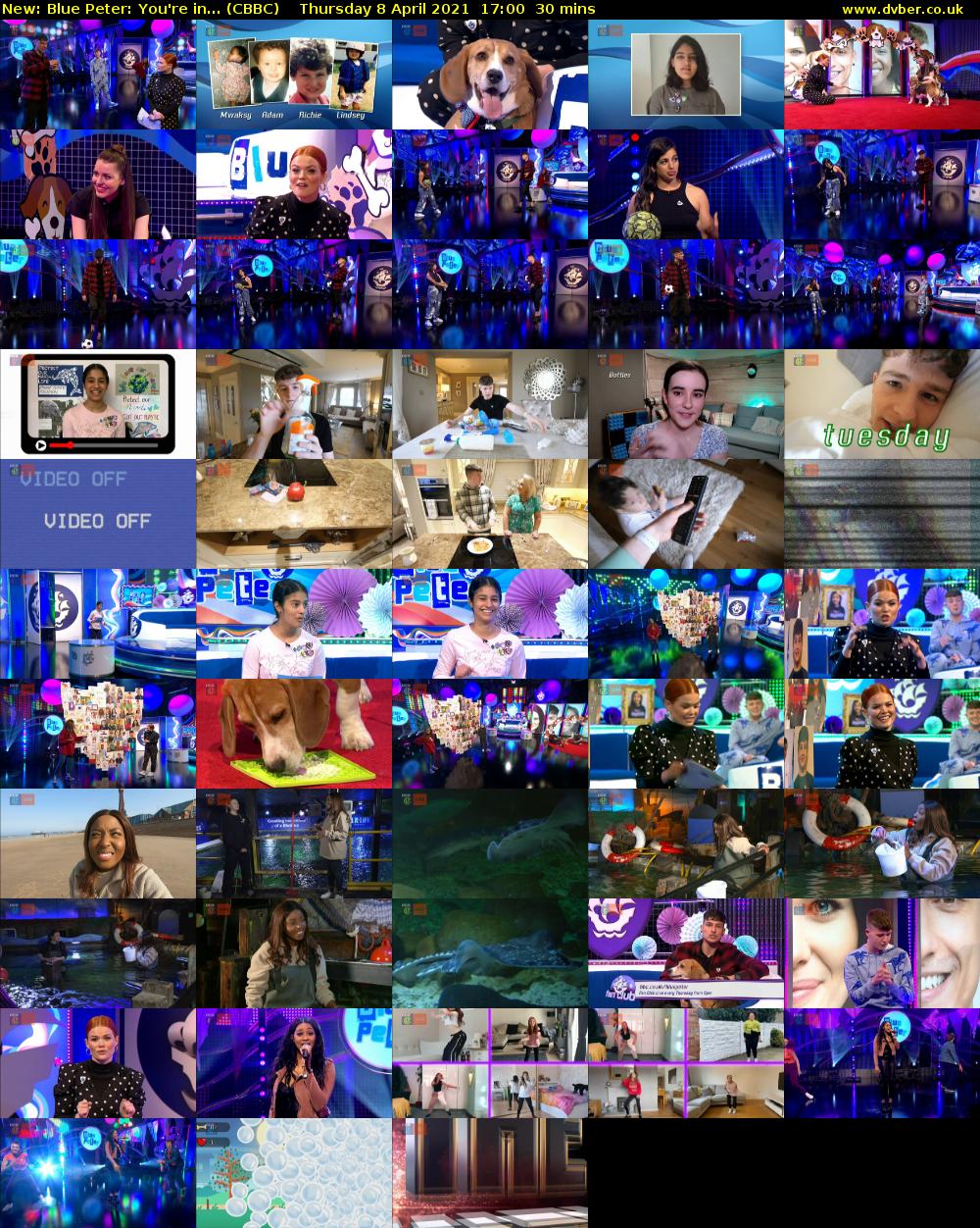 Blue Peter: You're in... (CBBC) Thursday 8 April 2021 17:00 - 17:30