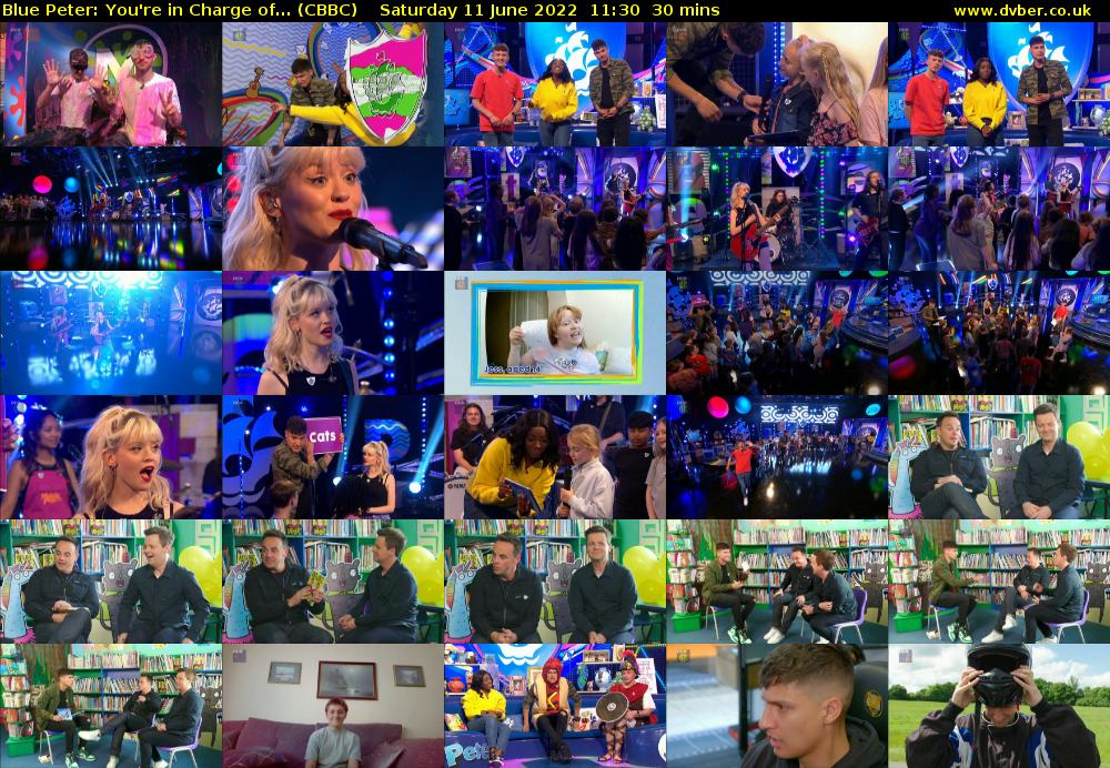 Blue Peter: You're in Charge of... (CBBC) Saturday 11 June 2022 11:30 - 12:00