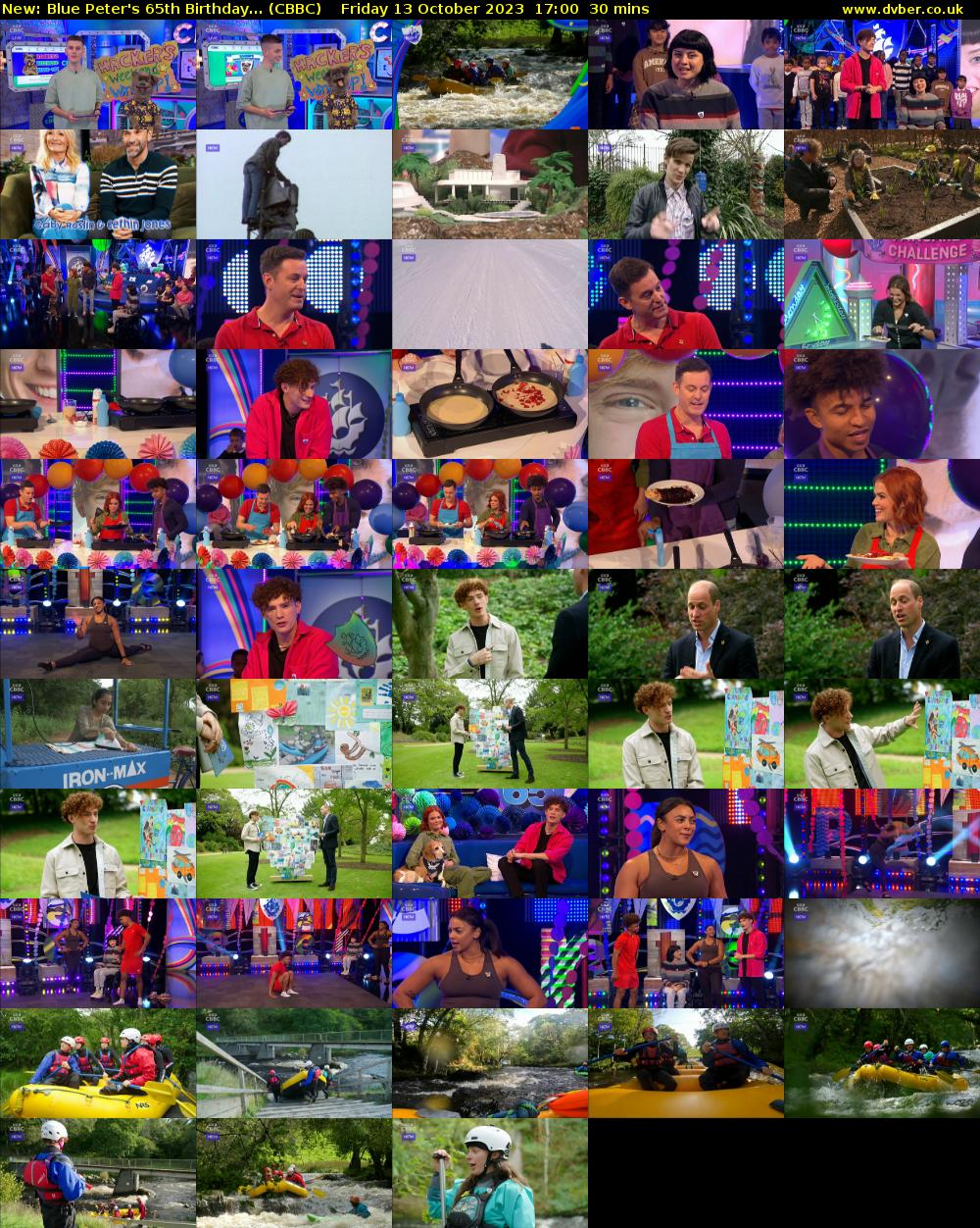 Blue Peter's 65th Birthday... (CBBC) Friday 13 October 2023 17:00 - 17:30