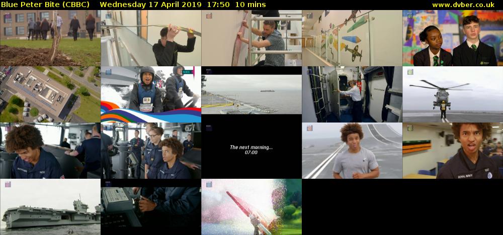 Blue Peter Bite (CBBC) Wednesday 17 April 2019 17:50 - 18:00