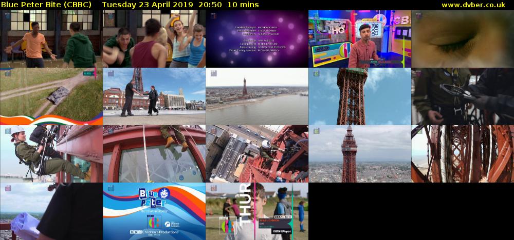 Blue Peter Bite (CBBC) Tuesday 23 April 2019 20:50 - 21:00