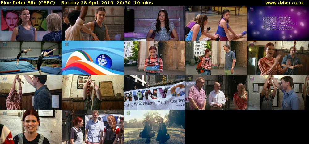Blue Peter Bite (CBBC) Sunday 28 April 2019 20:50 - 21:00