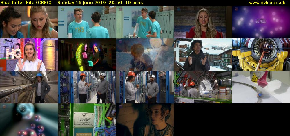 Blue Peter Bite (CBBC) Sunday 16 June 2019 20:50 - 21:00