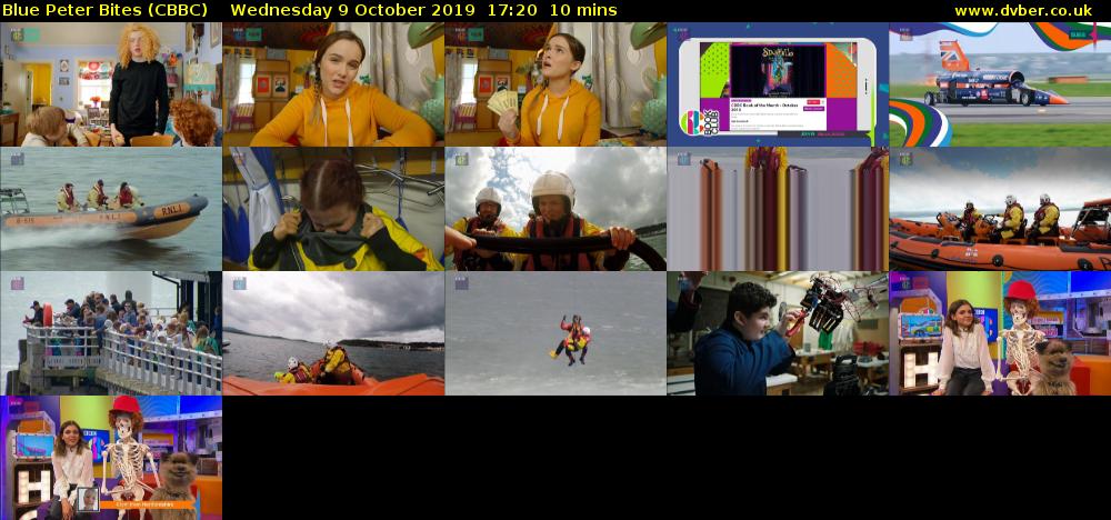 Blue Peter Bites (CBBC) Wednesday 9 October 2019 17:20 - 17:30