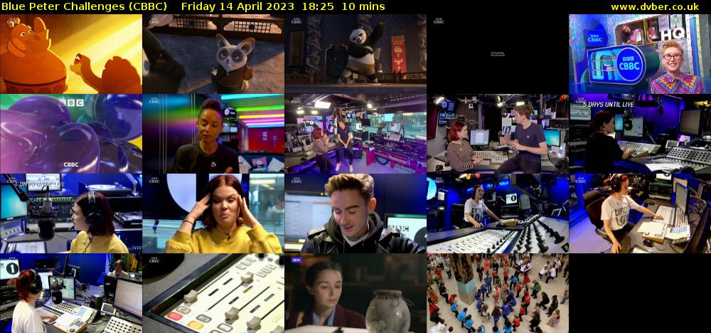 Blue Peter Challenges (CBBC) Friday 14 April 2023 18:25 - 18:35