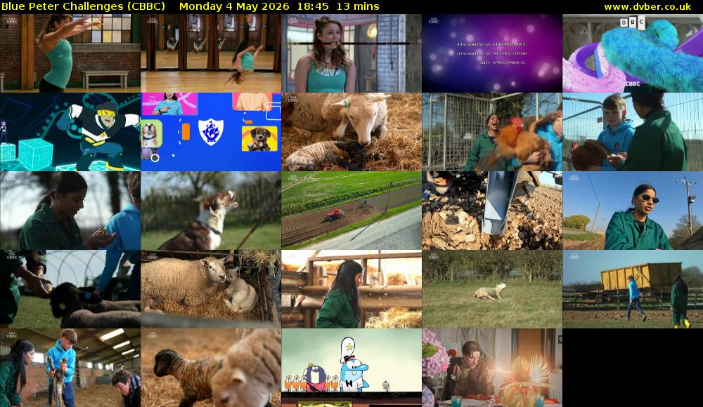 Blue Peter Challenges (CBBC) Monday 4 May 2026 18:45 - 18:58