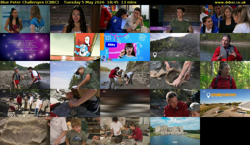 Blue Peter Challenges (CBBC) Tuesday 5 May 2026 18:45 - 18:58
