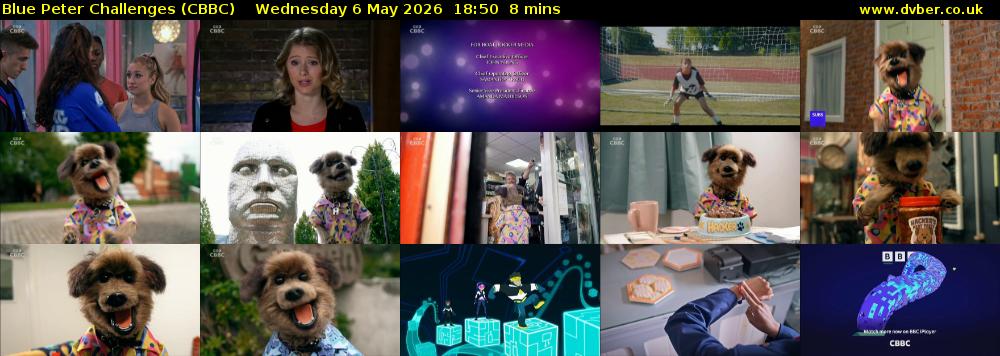 Blue Peter Challenges (CBBC) Wednesday 6 May 2026 18:50 - 18:58
