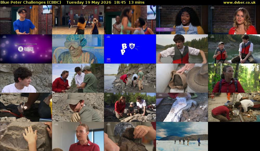 Blue Peter Challenges (CBBC) Tuesday 19 May 2026 18:45 - 18:58