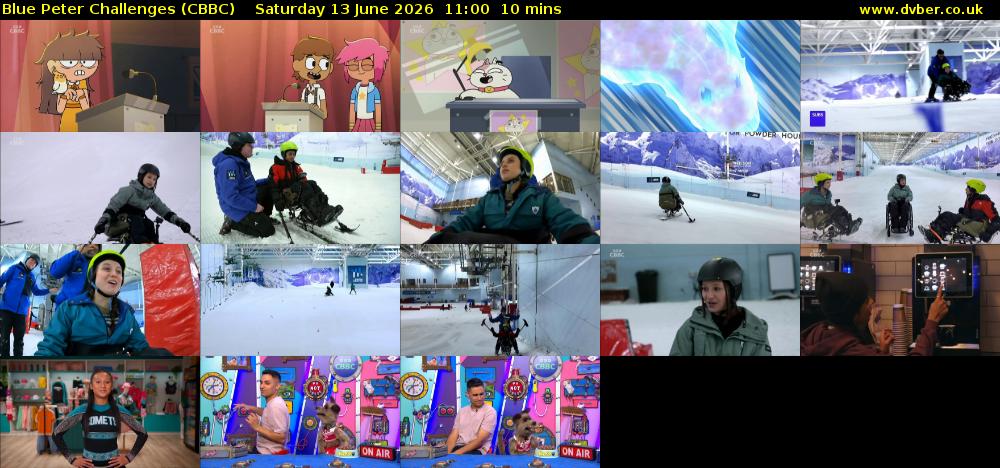 Blue Peter Challenges (CBBC) Saturday 13 June 2026 11:00 - 11:10