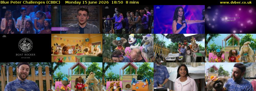 Blue Peter Challenges (CBBC) Monday 15 June 2026 18:50 - 18:58