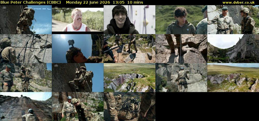 Blue Peter Challenges (CBBC) Monday 22 June 2026 13:05 - 13:15