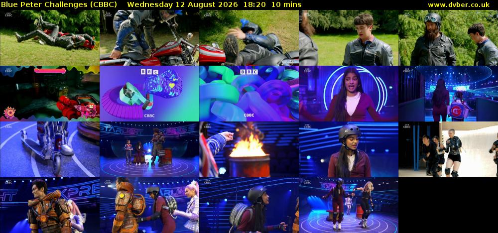 Blue Peter Challenges (CBBC) Wednesday 12 August 2026 18:20 - 18:30