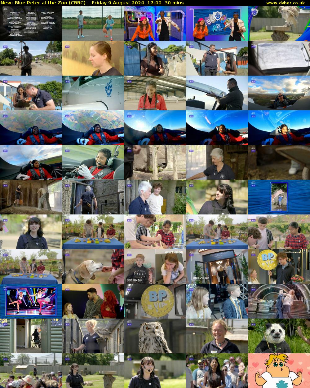 Blue Peter at the Zoo (CBBC) Friday 9 August 2024 17:00 - 17:30