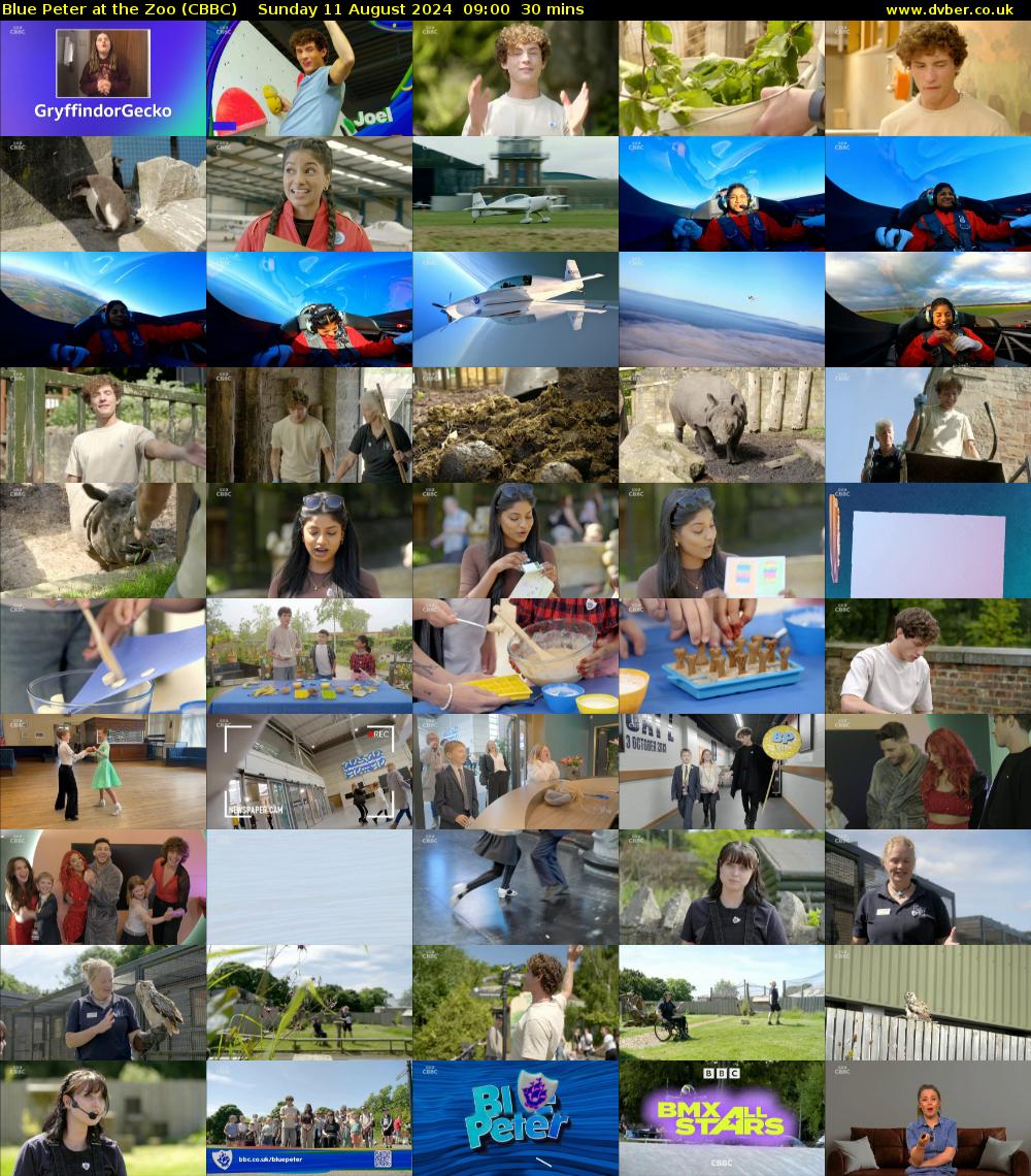 Blue Peter at the Zoo (CBBC) Sunday 11 August 2024 09:00 - 09:30