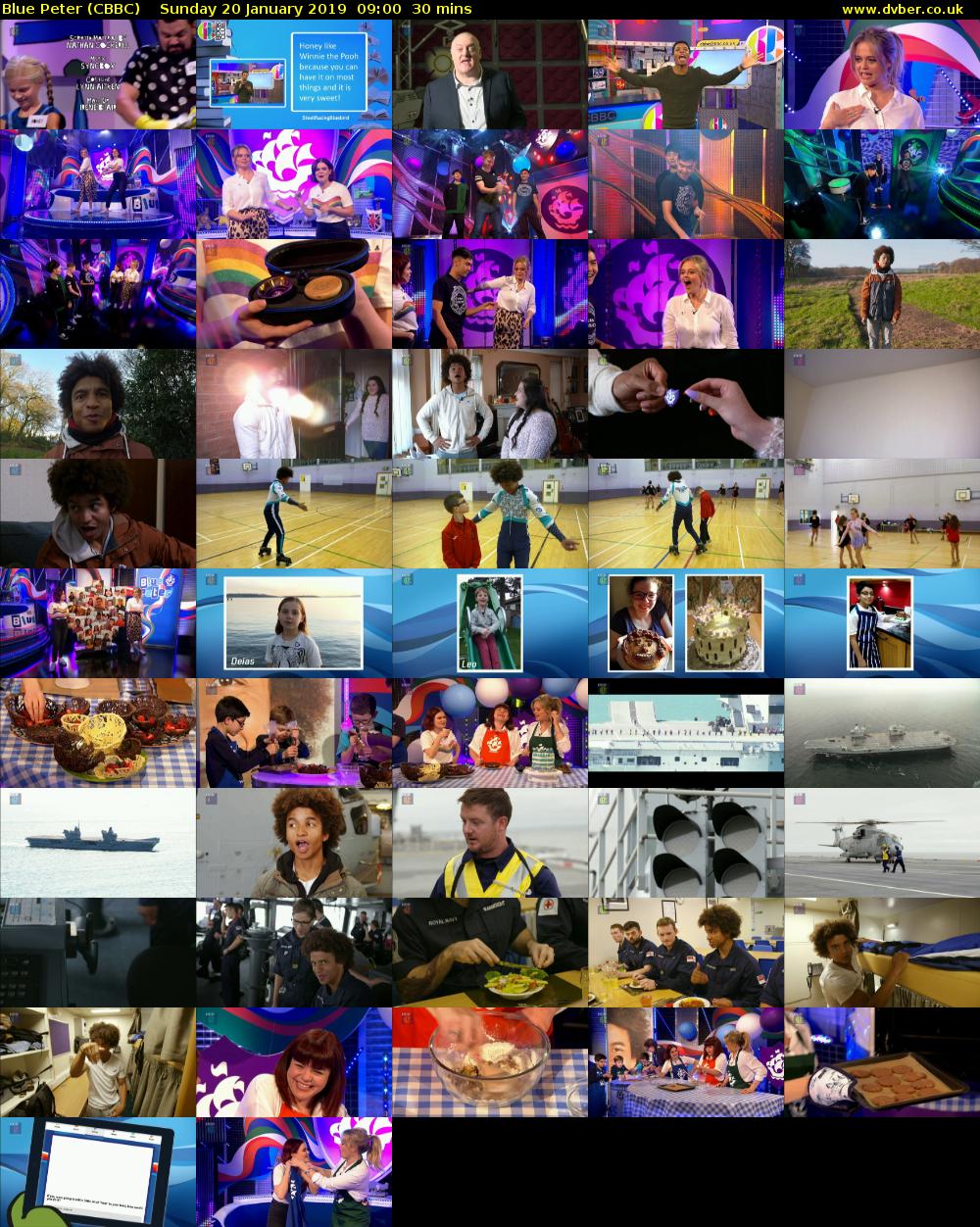 Blue Peter (CBBC) Sunday 20 January 2019 09:00 - 09:30