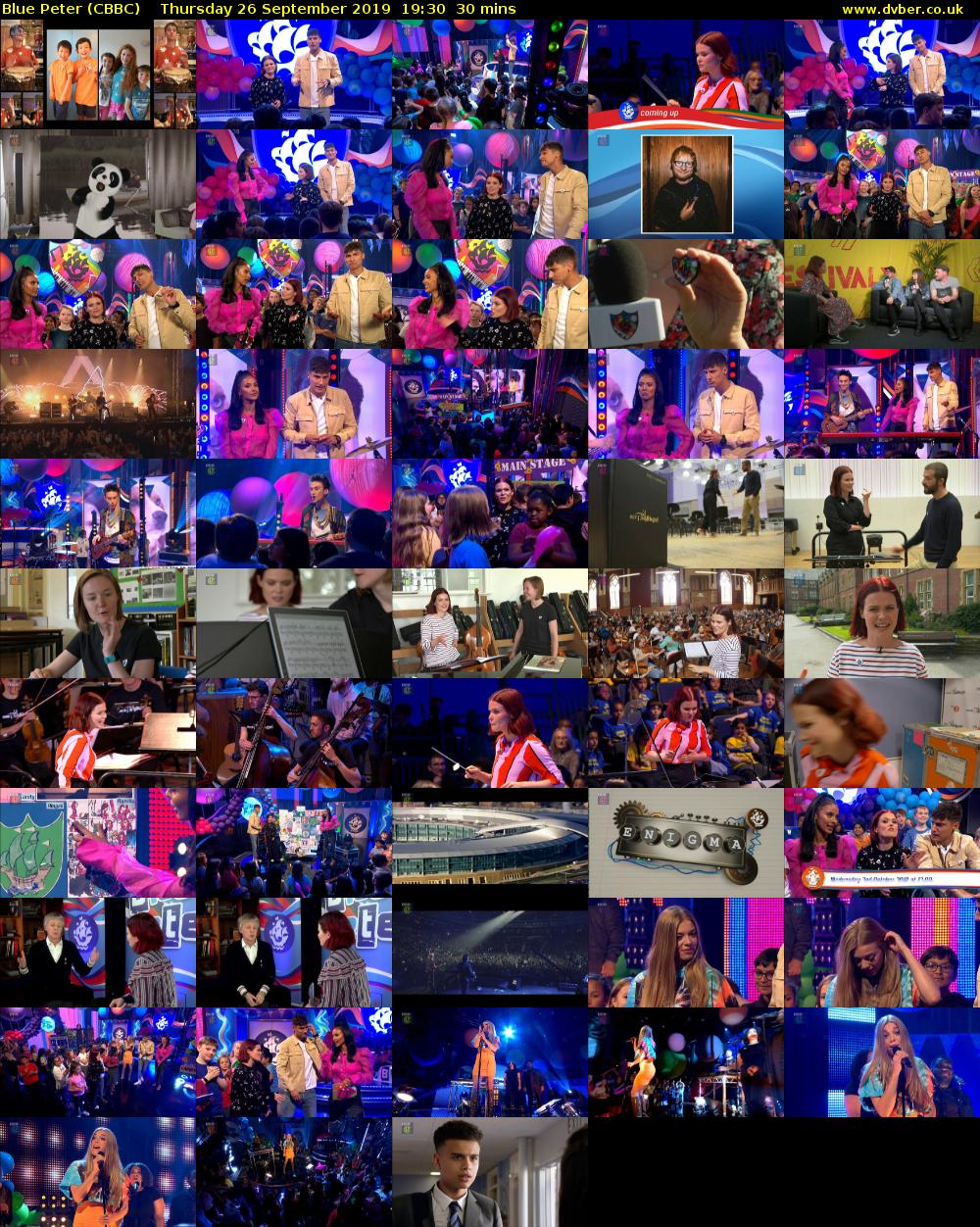 Blue Peter (CBBC) Thursday 26 September 2019 19:30 - 20:00