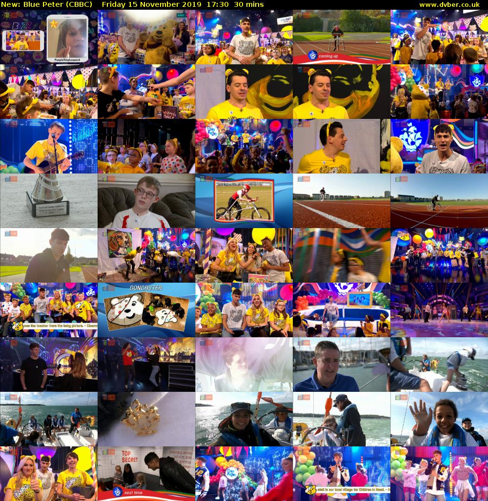 Blue Peter (CBBC) Friday 15 November 2019 17:30 - 18:00