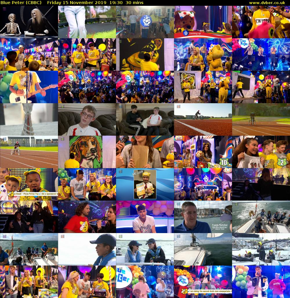 Blue Peter (CBBC) Friday 15 November 2019 19:30 - 20:00