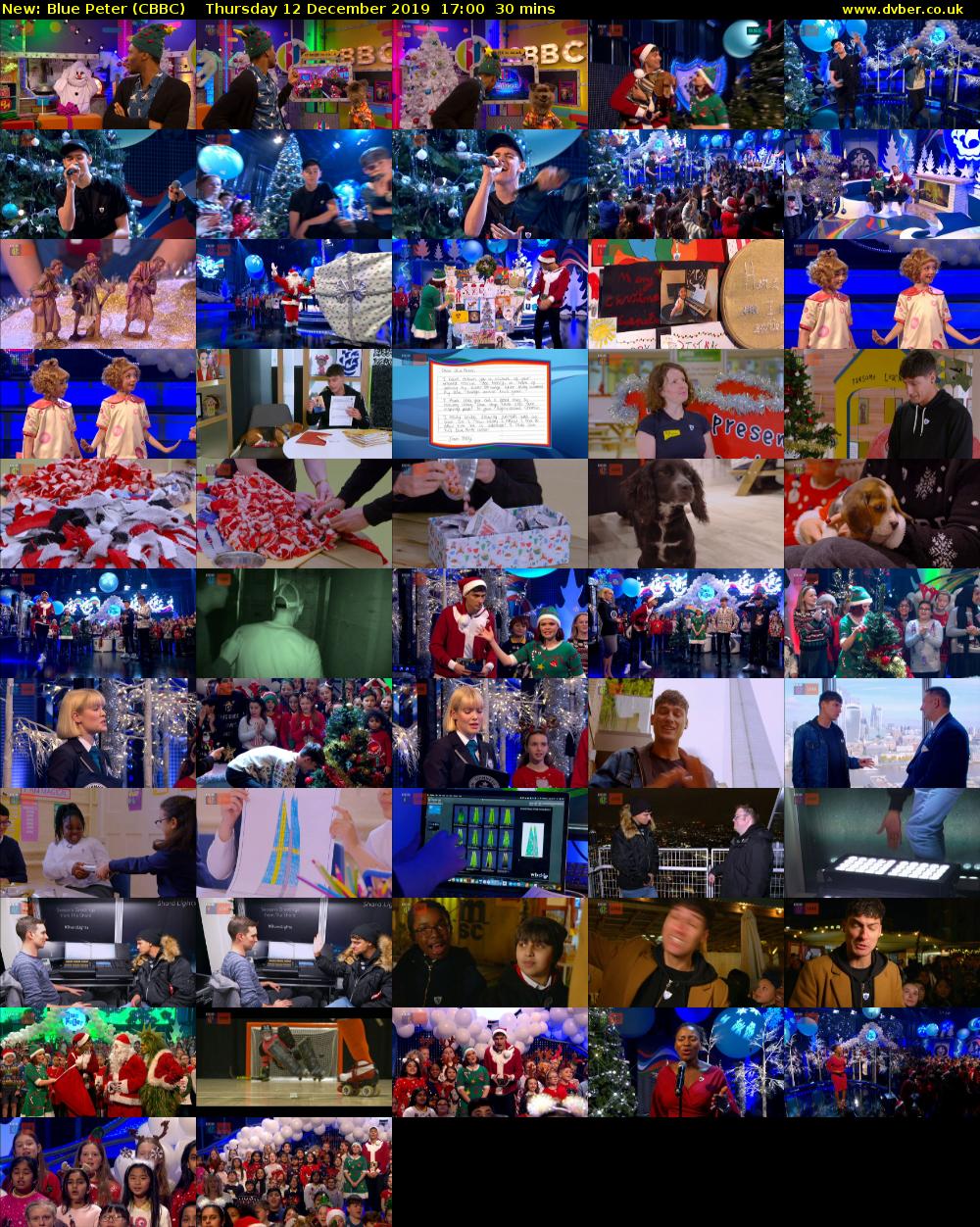 Blue Peter (CBBC) Thursday 12 December 2019 17:00 - 17:30