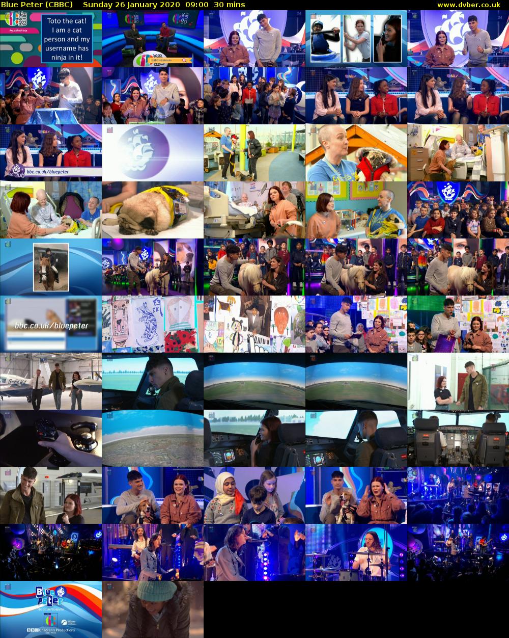 Blue Peter (CBBC) Sunday 26 January 2020 09:00 - 09:30